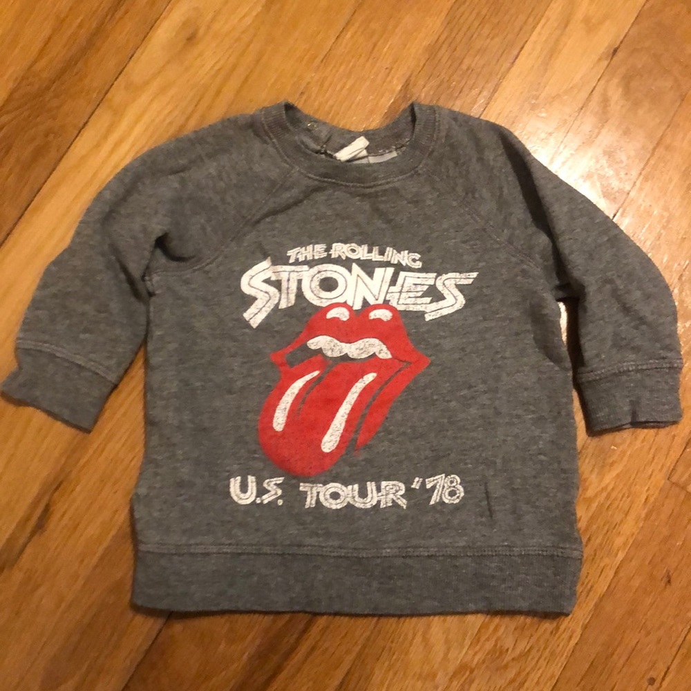 ❣️5for$20❣️ Rolling Stones H&M 9-12 mos sweatshirt